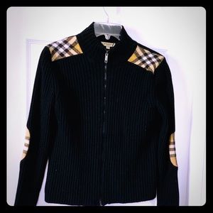 Authentic BURBERRY Zip Up Sweater